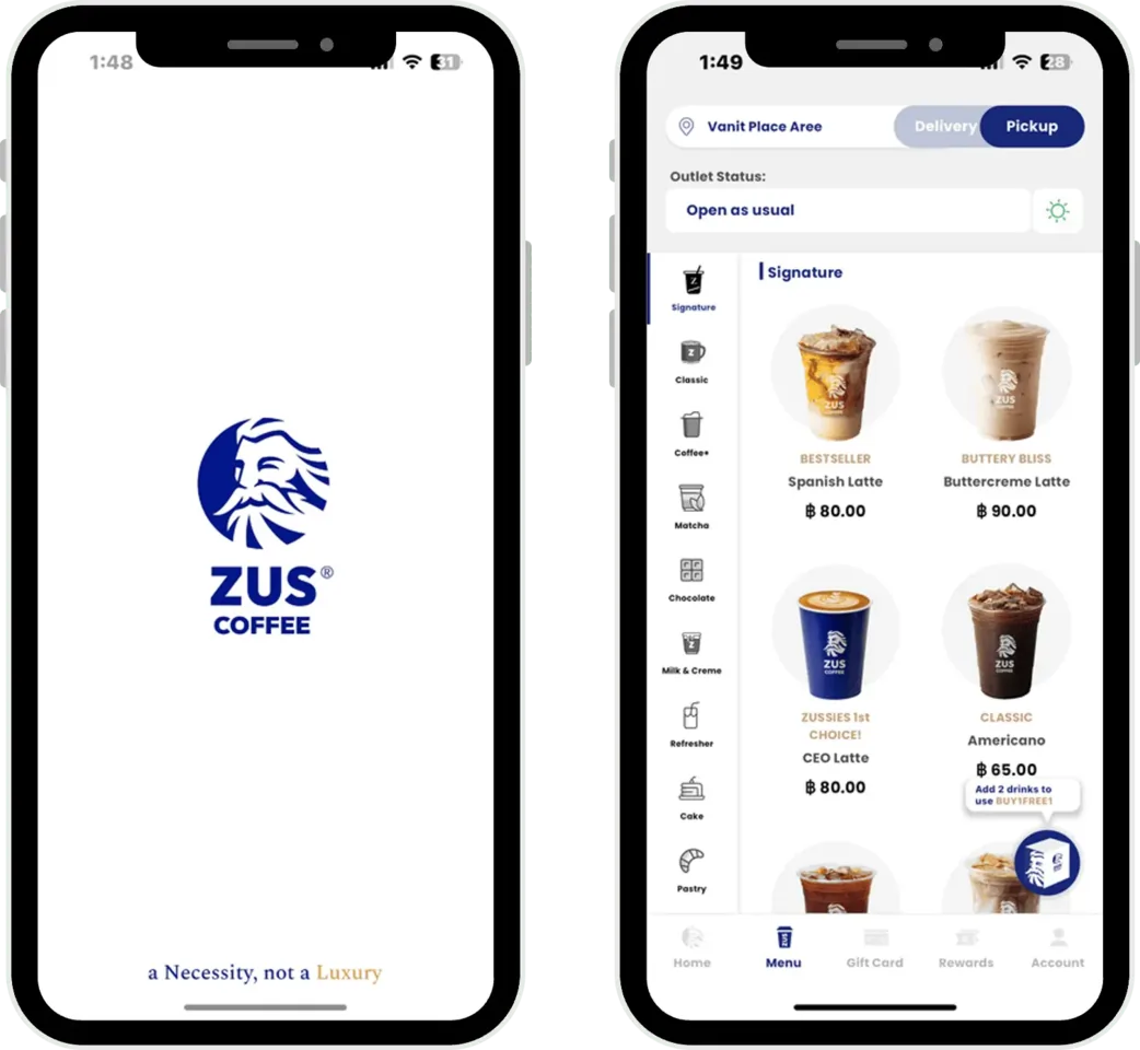 ZUS App mobile screenshot
